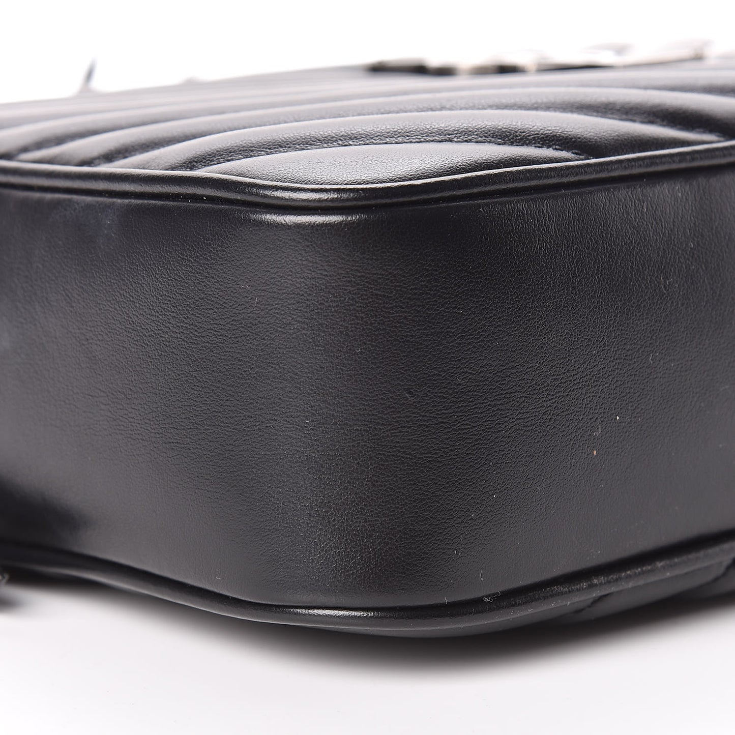 Calfskin Matelasse Monogram Lou Camera Bag Black
