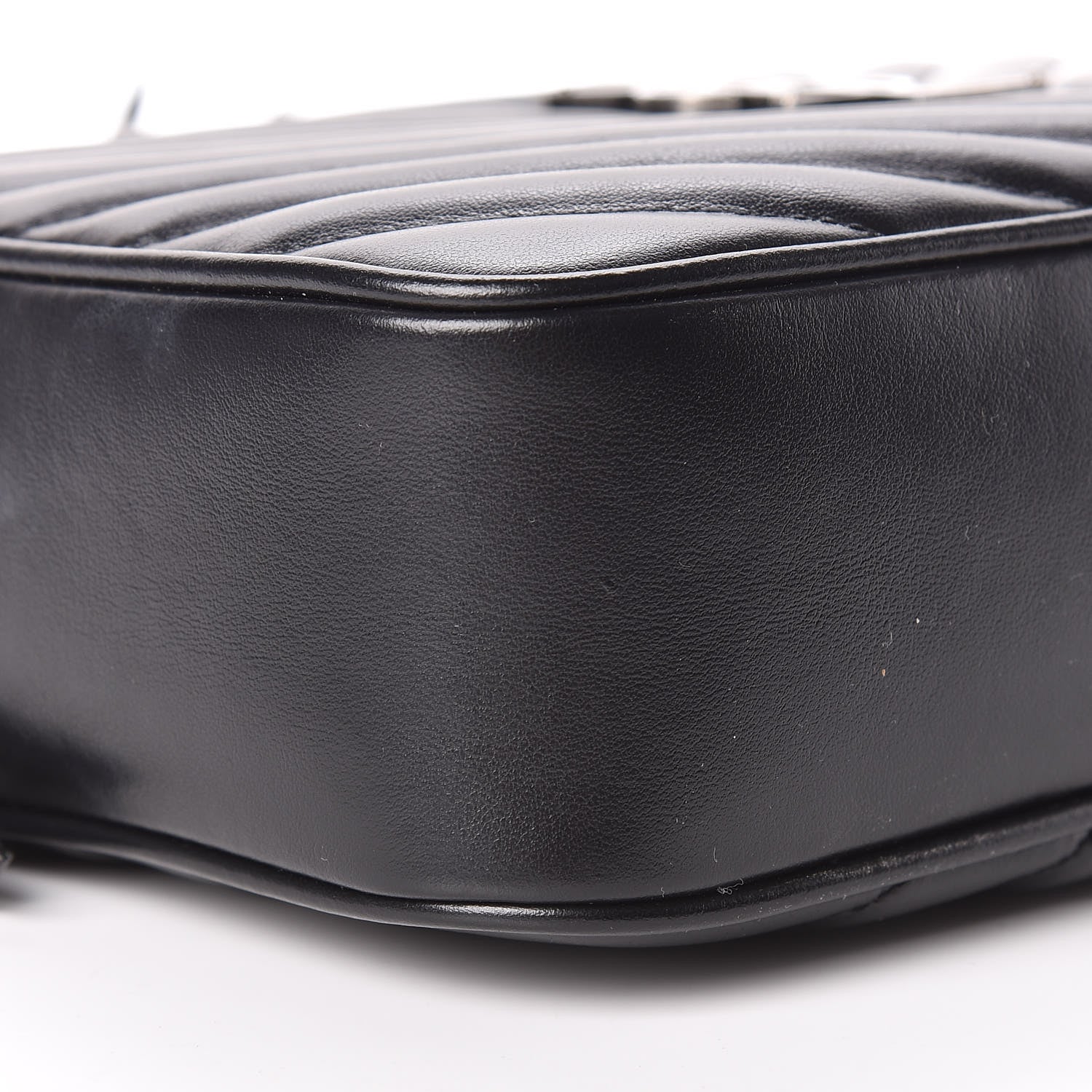 Saint Laurent Calfskin Matelasse Monogram Lou Camera Bag Black 9 of 10