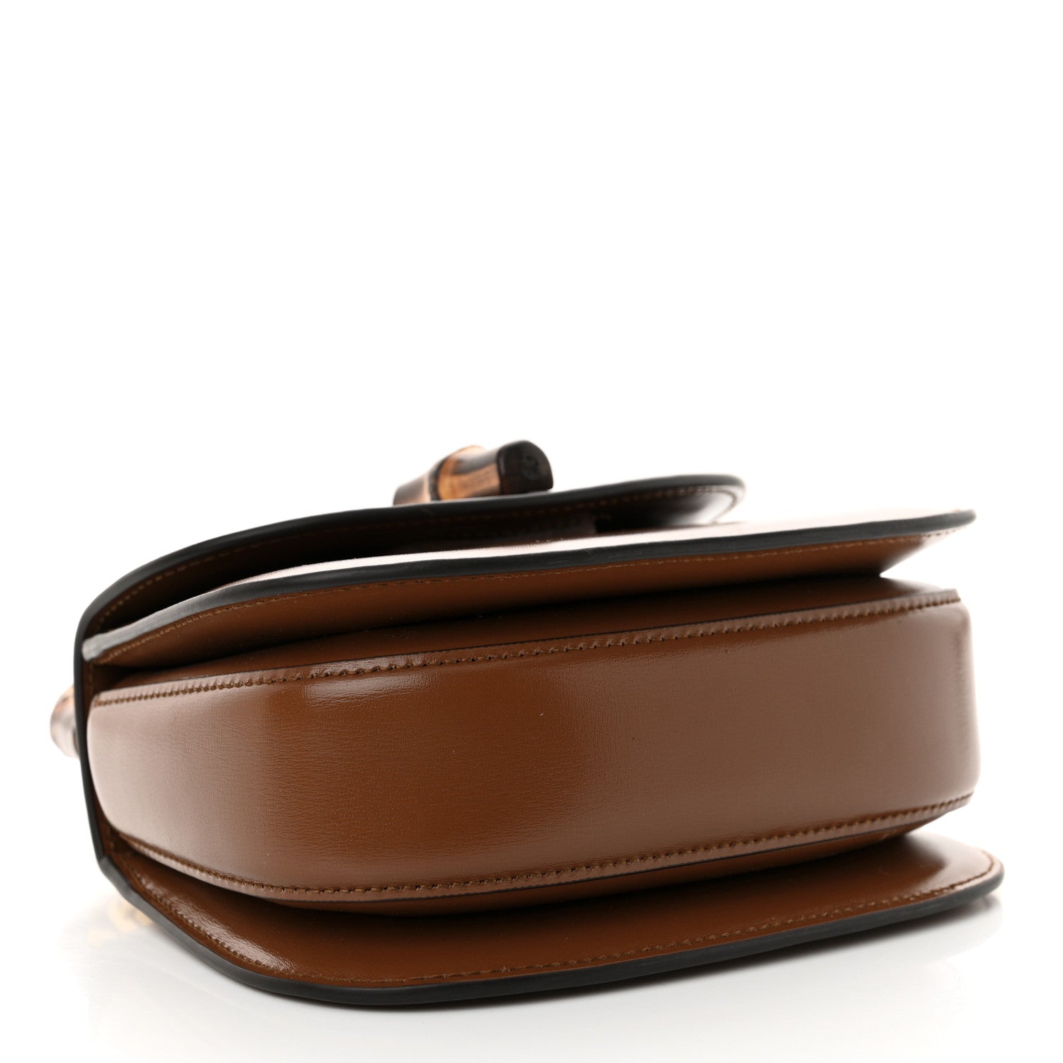 Gucci Boarded Dyana Lux Calfskin Web Mini Bamboo 1947 Top Handle Bag Brown 4 of 11