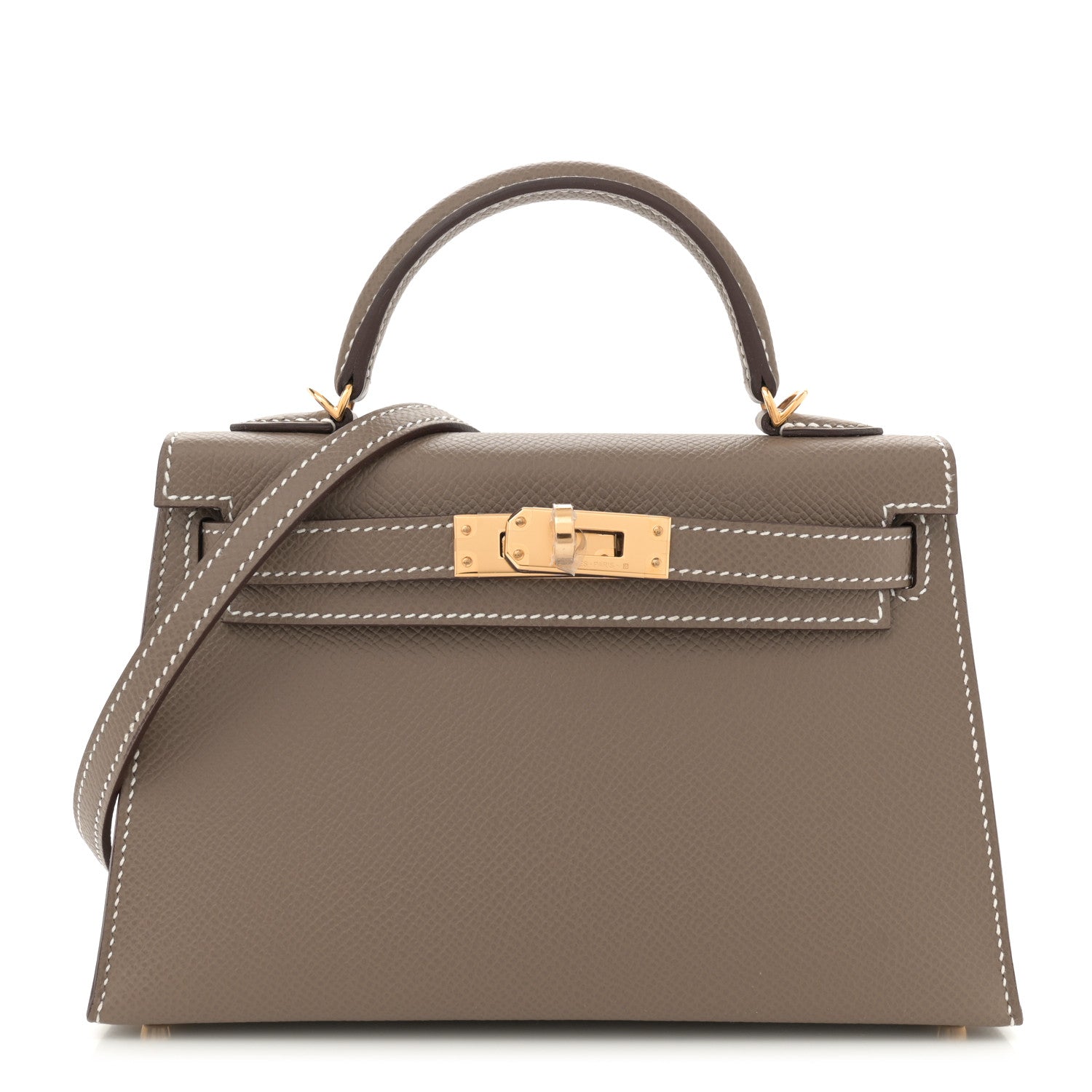 Hermes Epsom Mini Kelly Sellier 20 Etoupe 1 of 10