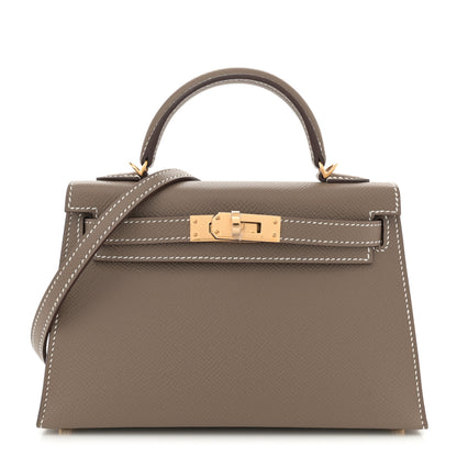 Hermes Epsom Mini Kelly Sellier 20 Etoupe 1 of 10