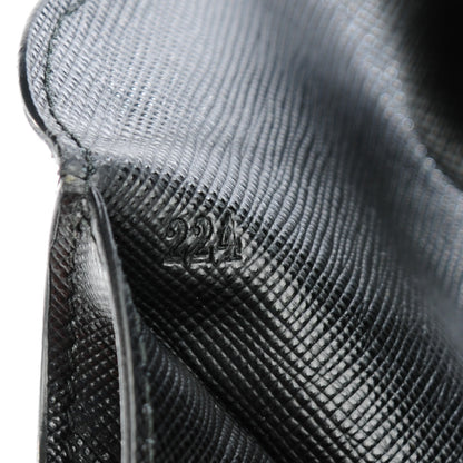 Prada Saffiano Metal Envelope Wallet Black 7 of 7