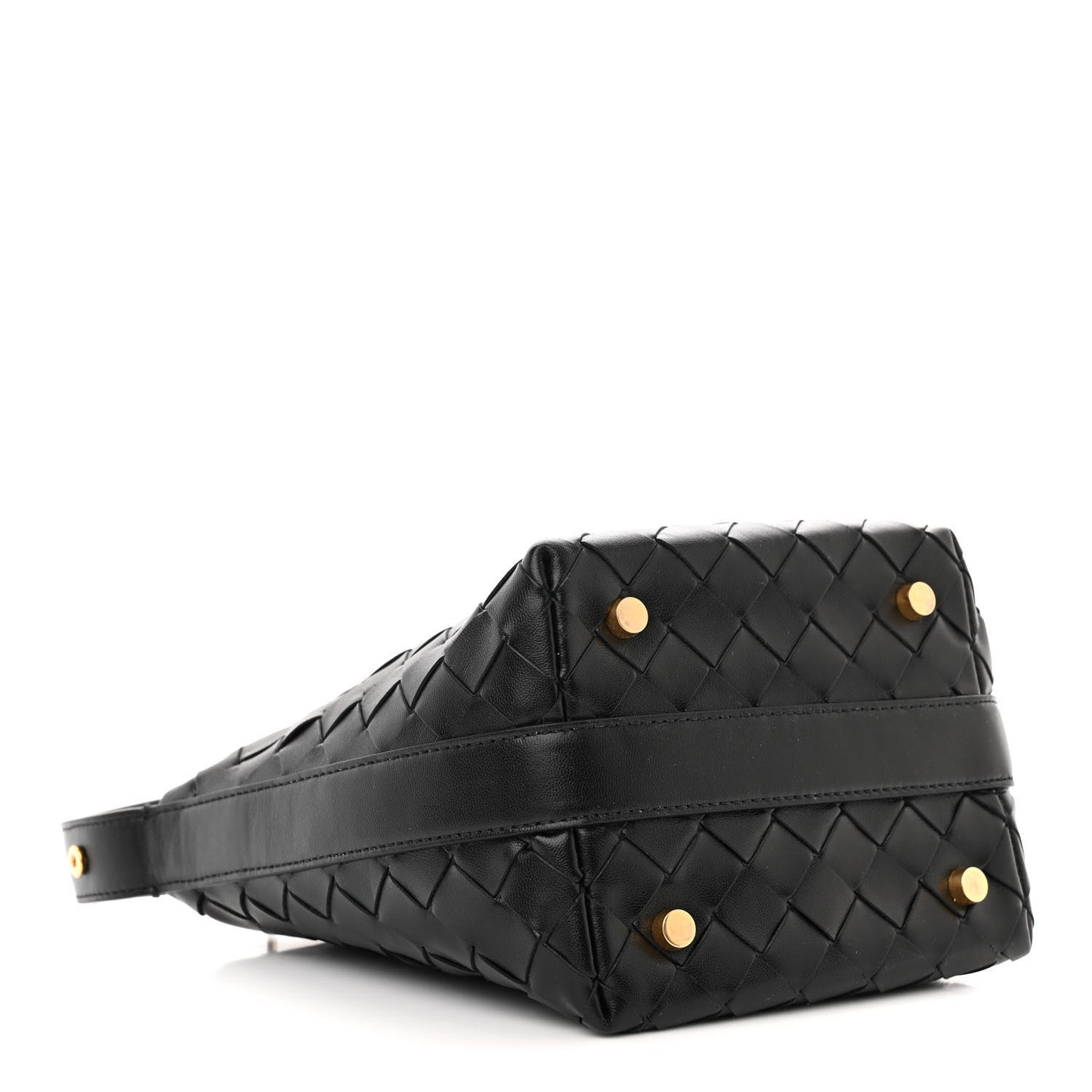 Calfskin Nappa Intrecciato Candy Wallace Black