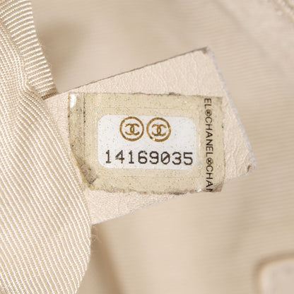 Chanel Calfskin Canebiers Medium Net Flap White 8 of 8