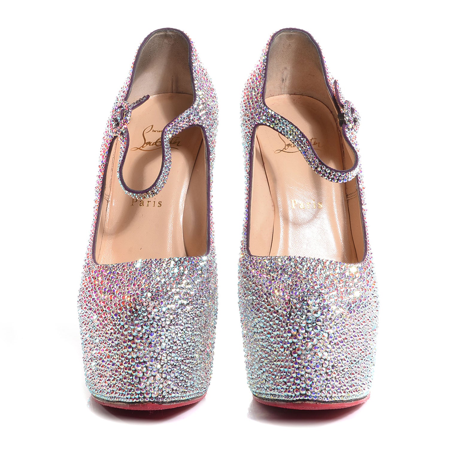 Christian Louboutin Suede Crystal Lady Daf 160 Pumps 39.5 2 of 5