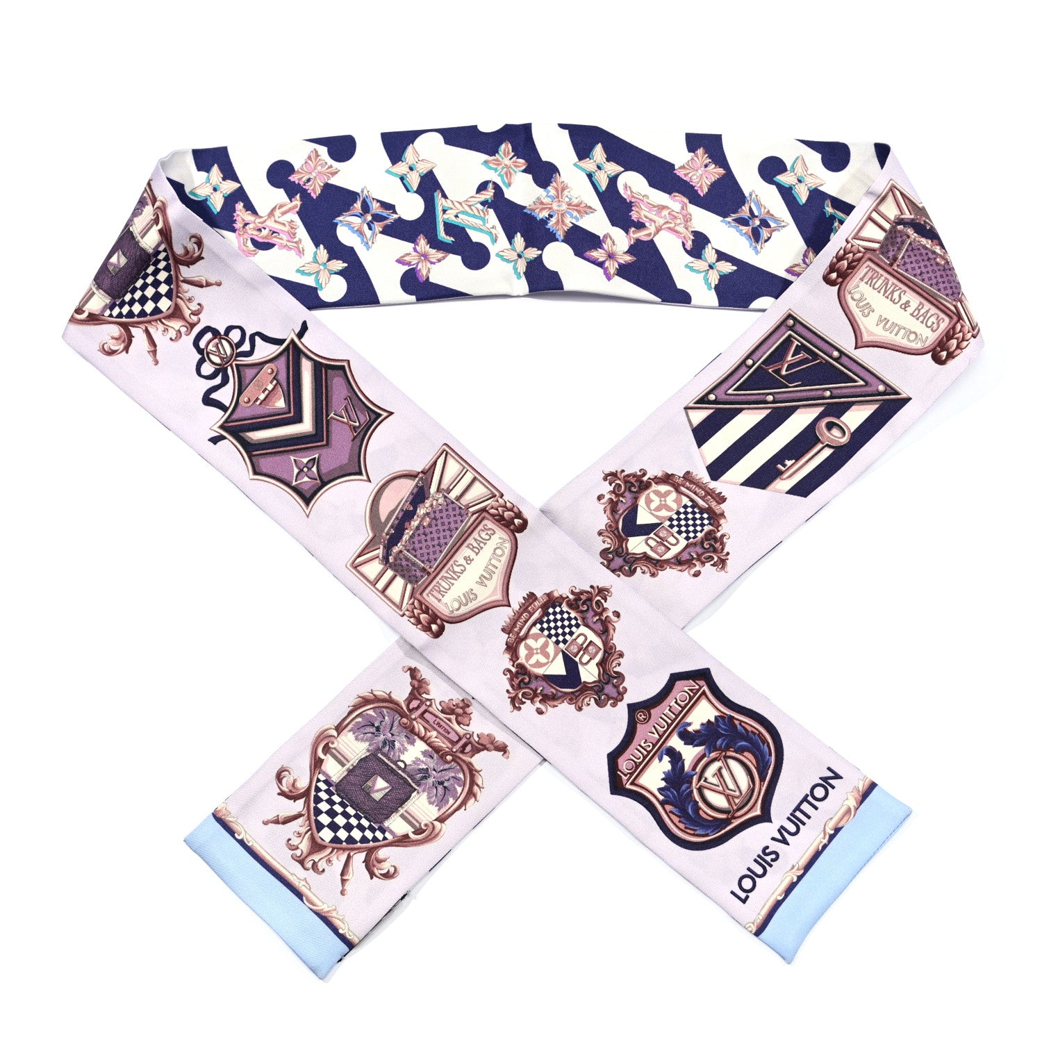 Louis Vuitton Silk Into Louis Bandeau Blue Grey 1 of 3