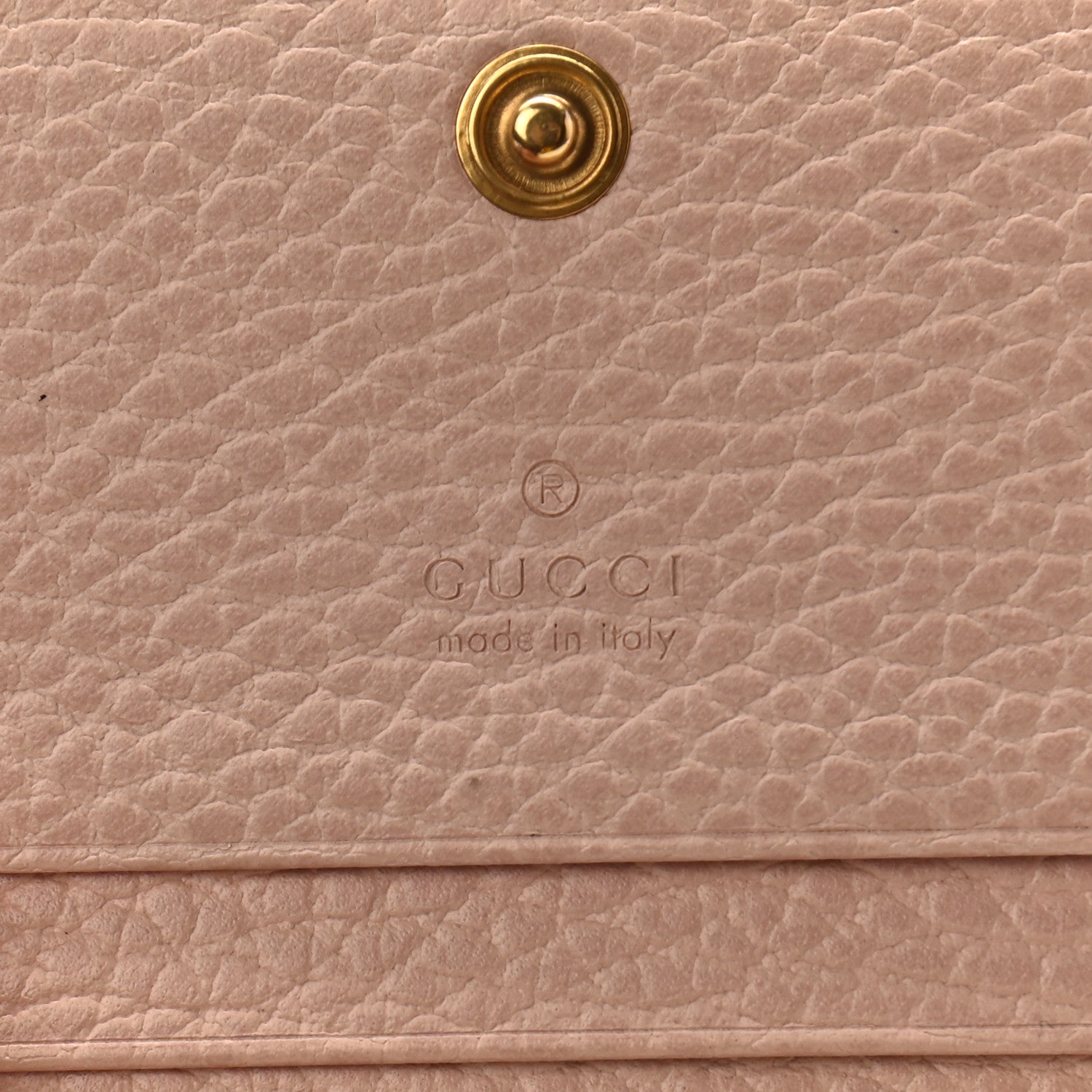 Gucci Pebbled Calfskin Butterfly Card Case Perfect Pink 6 of 7