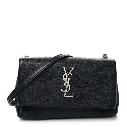 Saint Laurent Grain De Poudre Monogram Toy West Hollywood Fold-Over Bag Black 1 of 10
