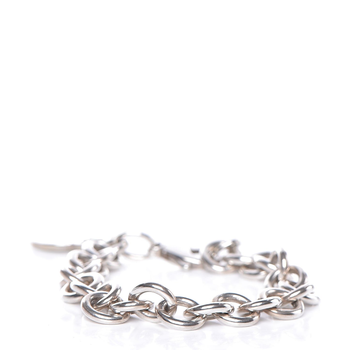 Sterling Silver Heart Tag Charm Bracelet