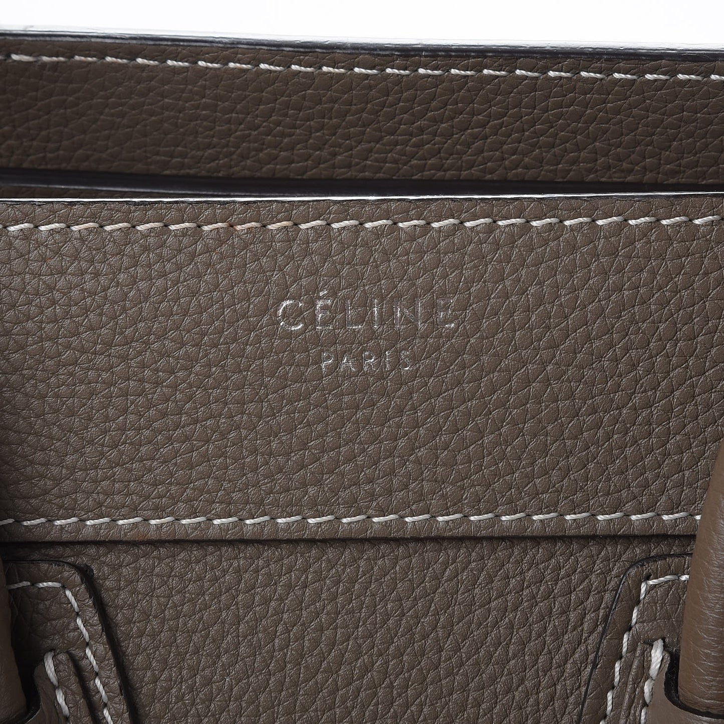 Drummed Calfskin Micro Luggage Souris