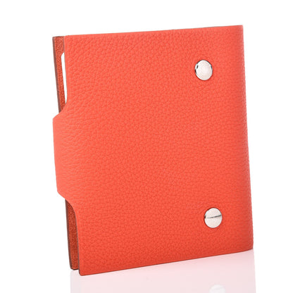 Hermes Togo Ulysse Mini Notebook Capucine 3 of 9