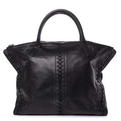 Alexander McQueen Lambskin Lace Up De Manta Tote Black 1 of 11
