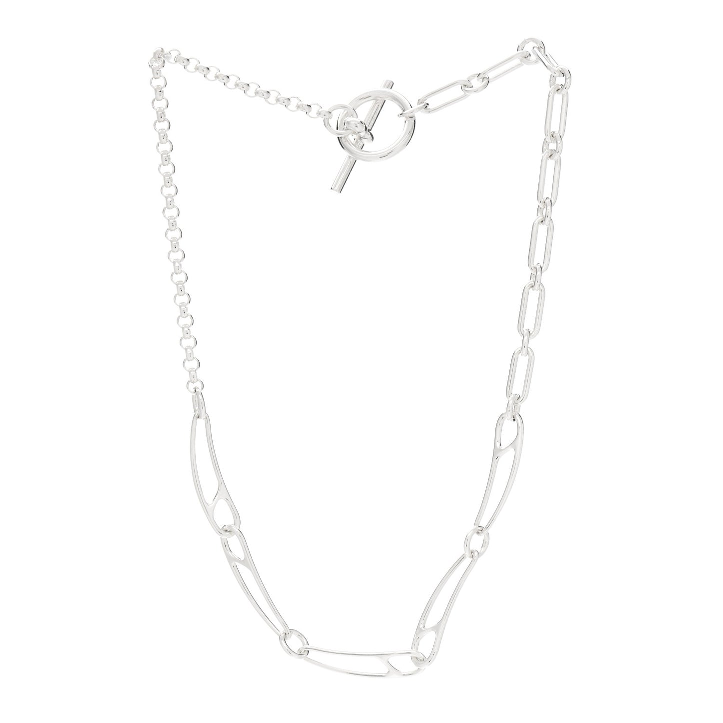 Sterling Silver Chaine d'Ancre Punk Necklace ST