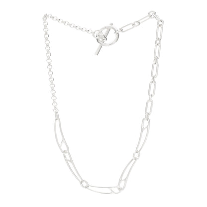 Hermes Sterling Silver Chaine d'Ancre Punk Necklace ST 2 of 3