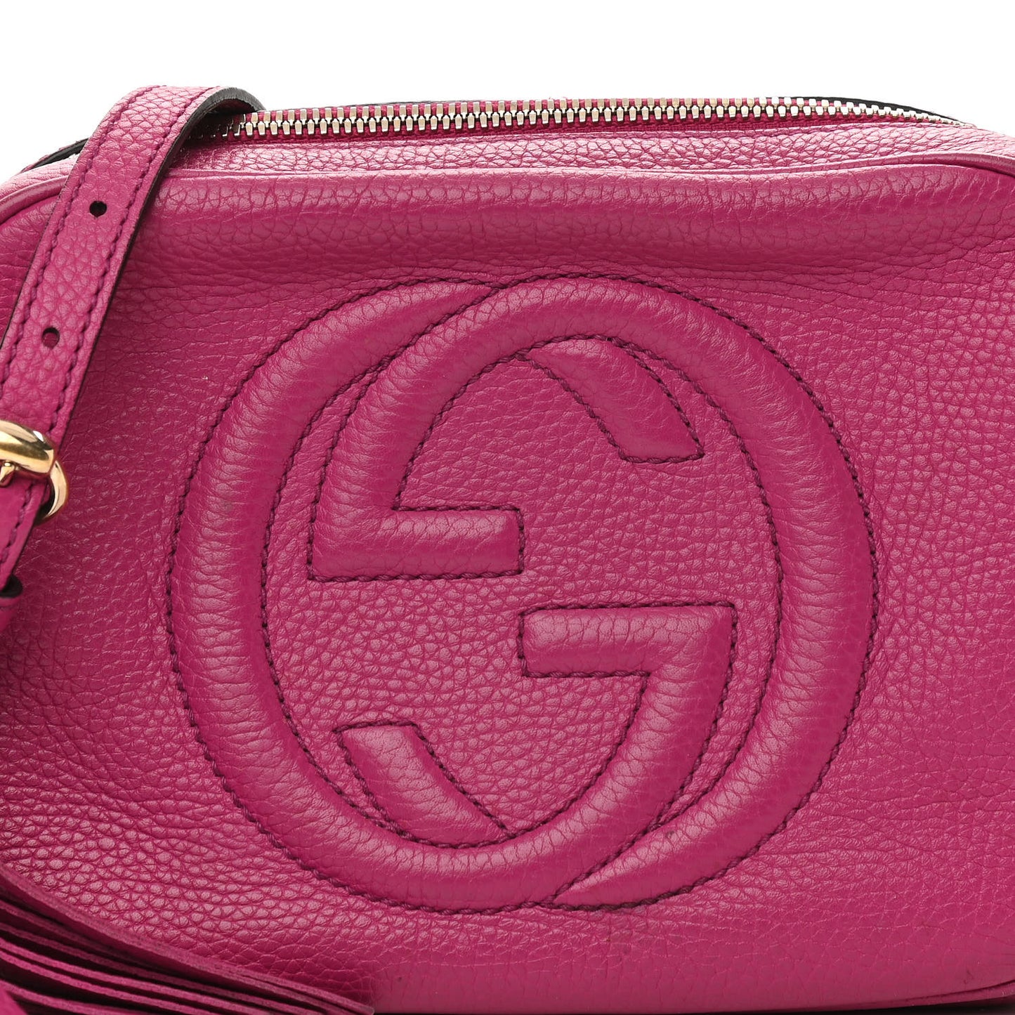 Cellarius Calfskin Small Soho Disco Bag Bright Bouganville