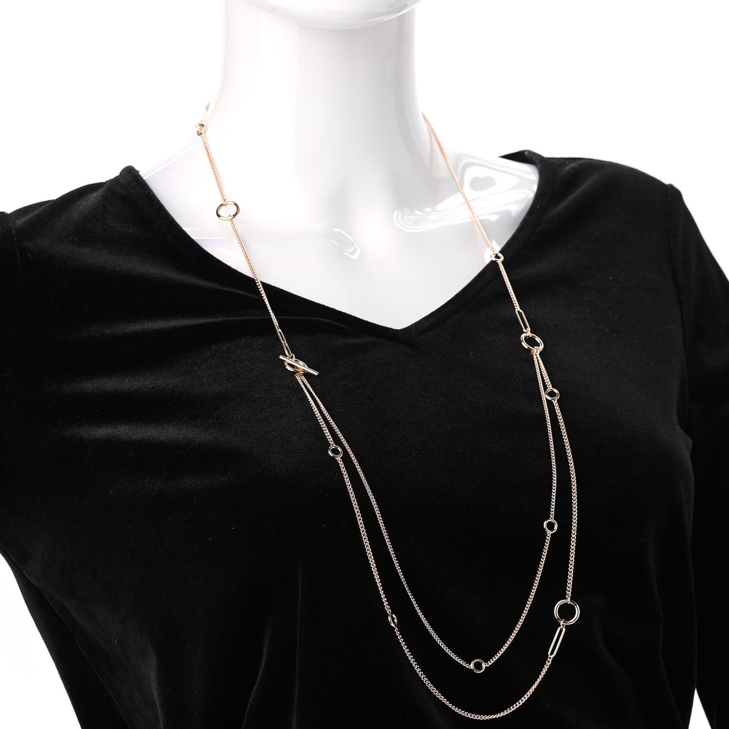 18K Rose Gold Echappee Extra Long Necklace