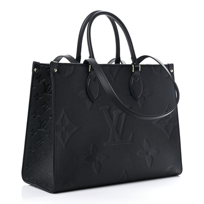 Louis Vuitton Empreinte Monogram Giant Onthego MM Black 3 of 8