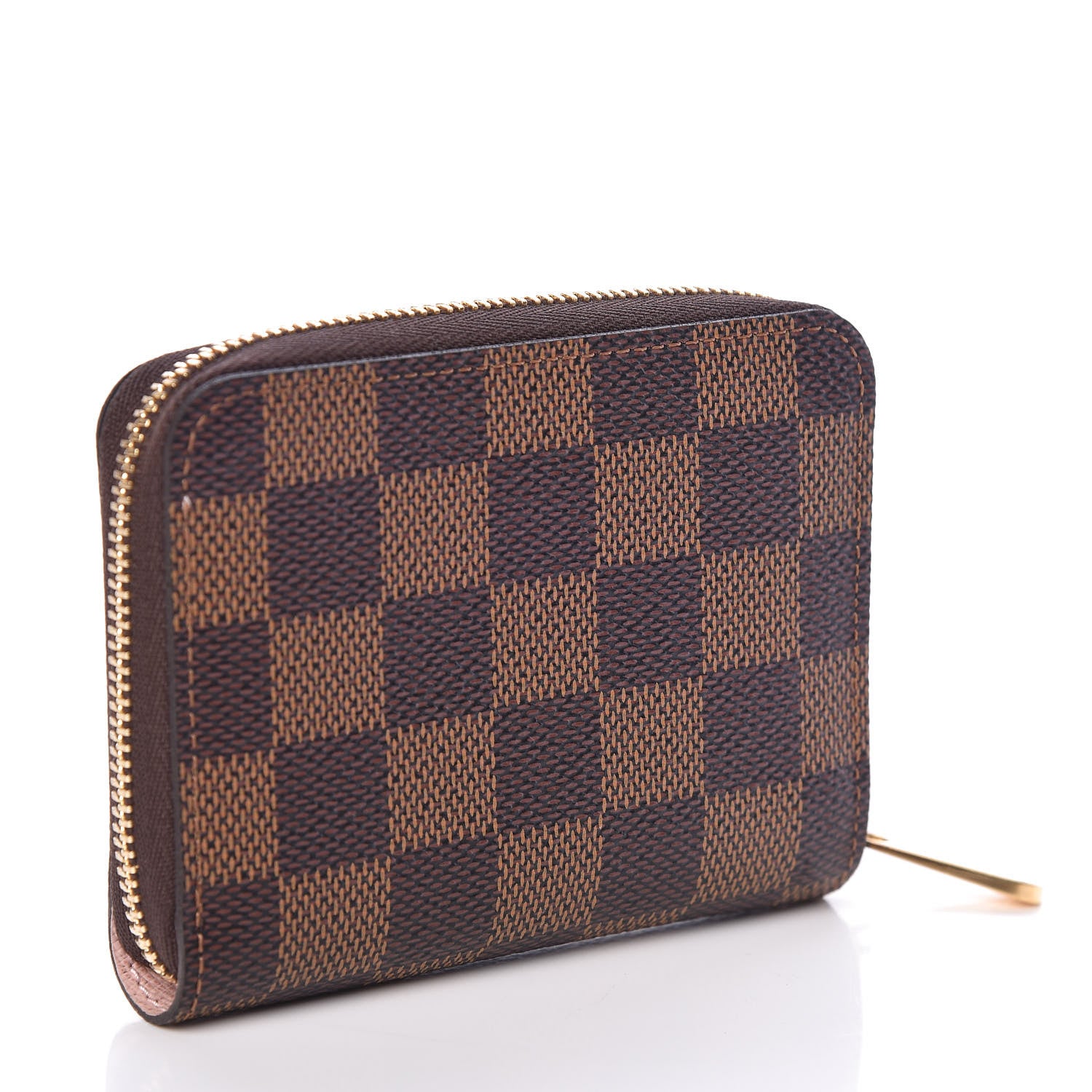 Louis Vuitton Damier Ebene Zippy Coin Purse Rose Ballerine 3 of 7