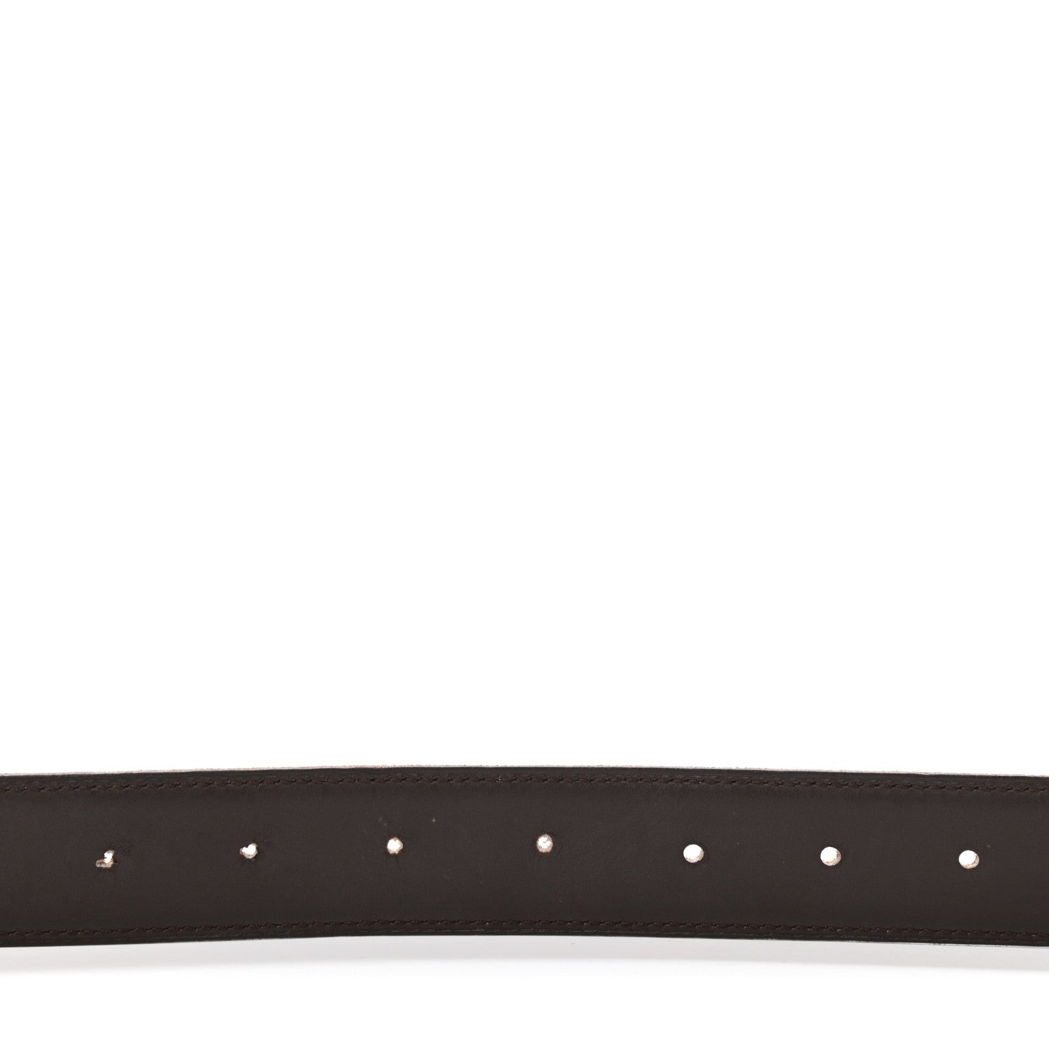 Hermes Chamonix Swift 32mm Belt Strap 90 Chocolate Biscuit 4 of 8