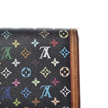 Louis Vuitton Monogram Multicolor Porte Tresor International Wallet Black 15 of 16