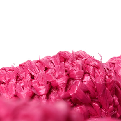 Prada Raffia Crochet Tote Fuchsia 7 of 10