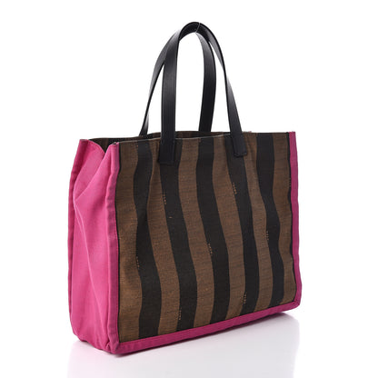 Fendi Pequin Small Shopping Tote Fuchsia 4 of 11