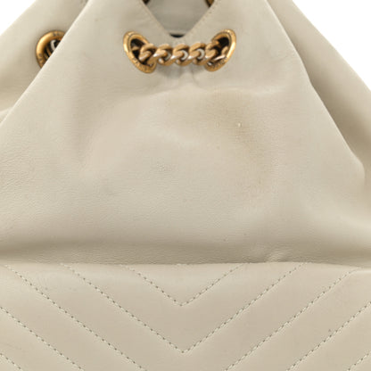 Saint Laurent Lambskin Matelasse Monogram Joe Backpack Cream 8 of 19