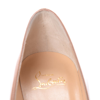 Christian Louboutin Patent Pigalle Follies 85 Pumps 37 Nude 9 of 10