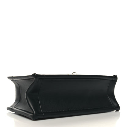 Christian Dior Calfskin Macrocannage Mini Book Tote Black 4 of 10
