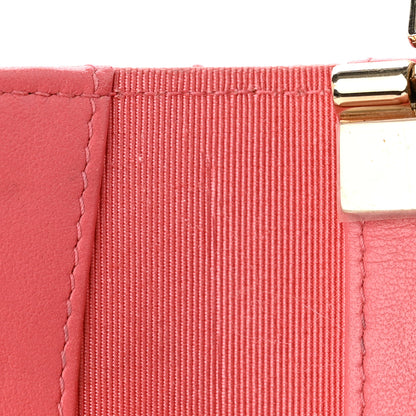 Chanel Caviar Quilted Classic 4 Key Holder Wallet Dark Pink 10 of 13