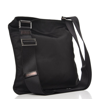 Prada Nylon Vela Flat Messenger Bag Black 3 of 8