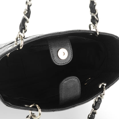 Chanel Caviar Quilted Petit Shopping Tote PST Black 5 of 7
