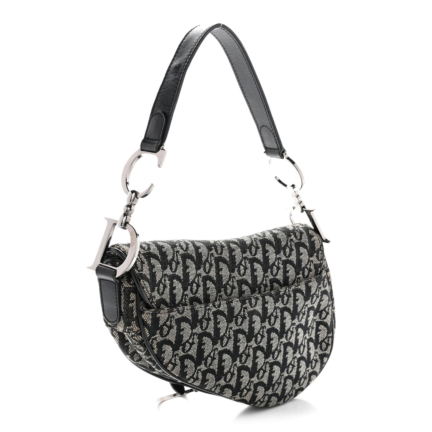 Monogram Saddle Bag Black