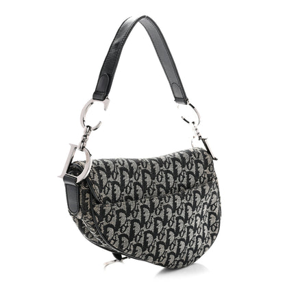 Christian Dior Monogram Saddle Bag Black 3 of 15