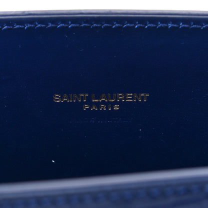 Saint Laurent Calfskin Crocodile Embossed Nano Sac De Jour Royal Blue 7 of 11