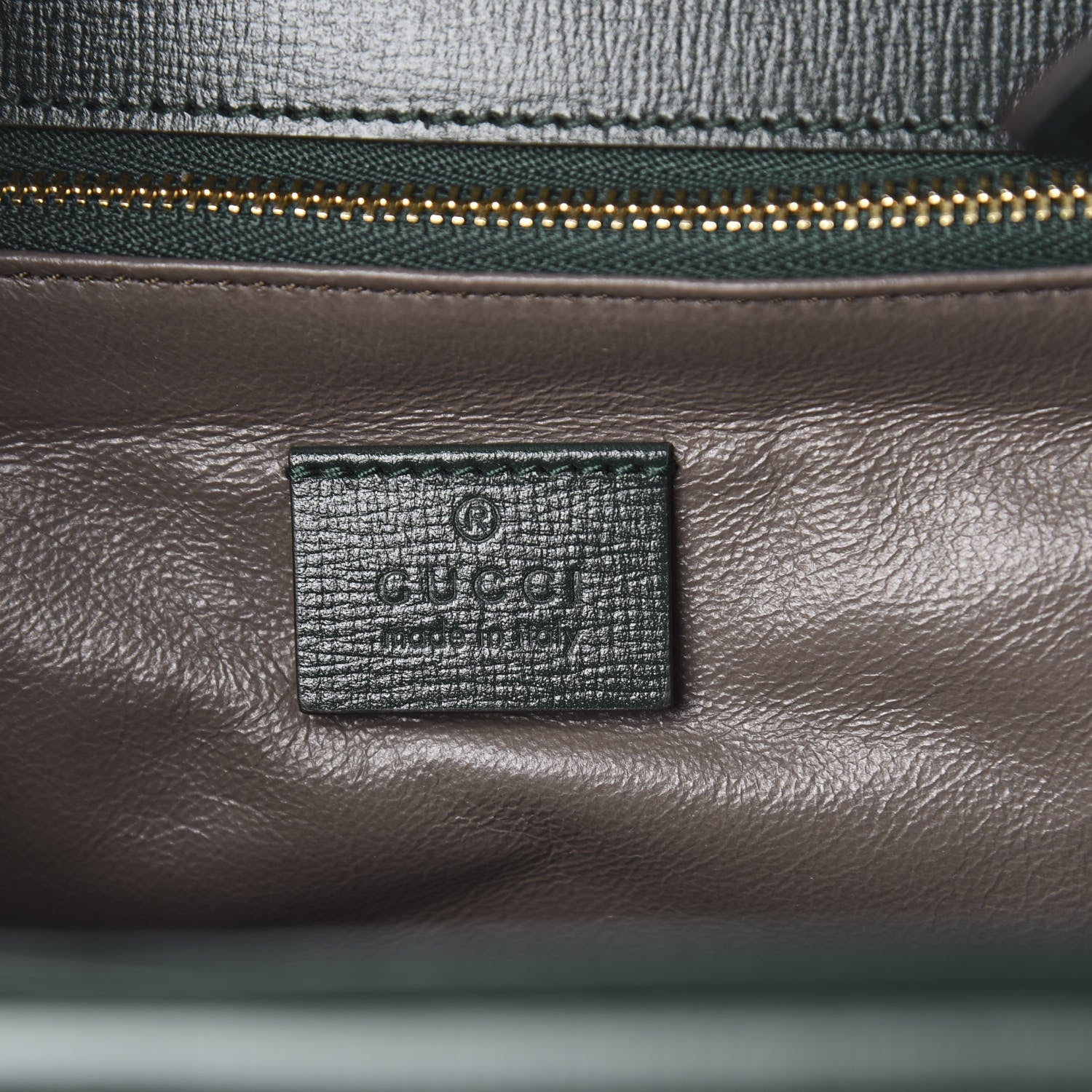 Gucci Azalea Calfskin Small Sylvie 1969 Flap Messenger Bag Green 6 of 10