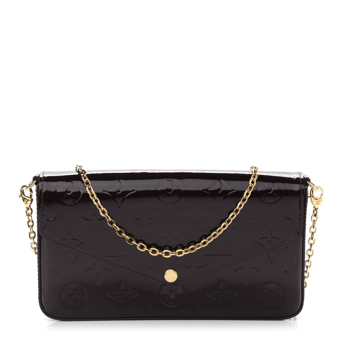 Vernis Pochette Felicie Chain Wallet Amarante