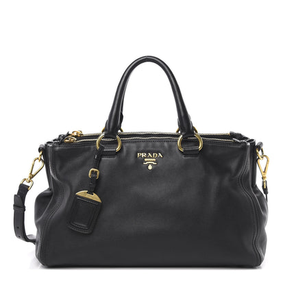 Prada Soft Calfskin Tote Black 1 of 10