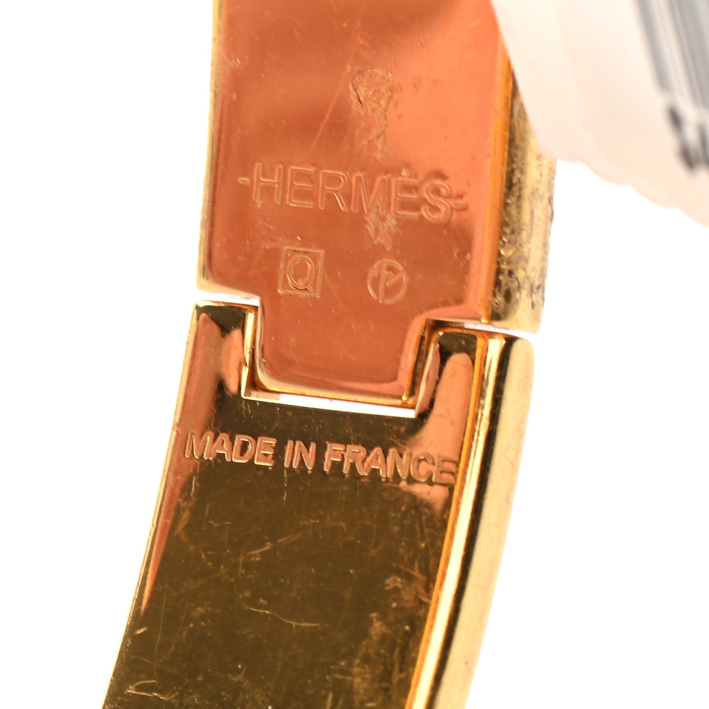 Enamel Narrow Clic Clac H Bracelet PM Malachite