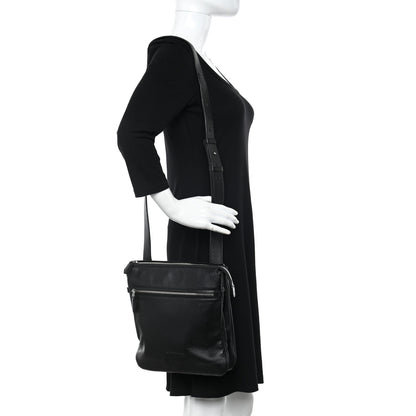 Salvatore Ferragamo Grained Calfskin Logo Shoulder Bag Black 2 of 10