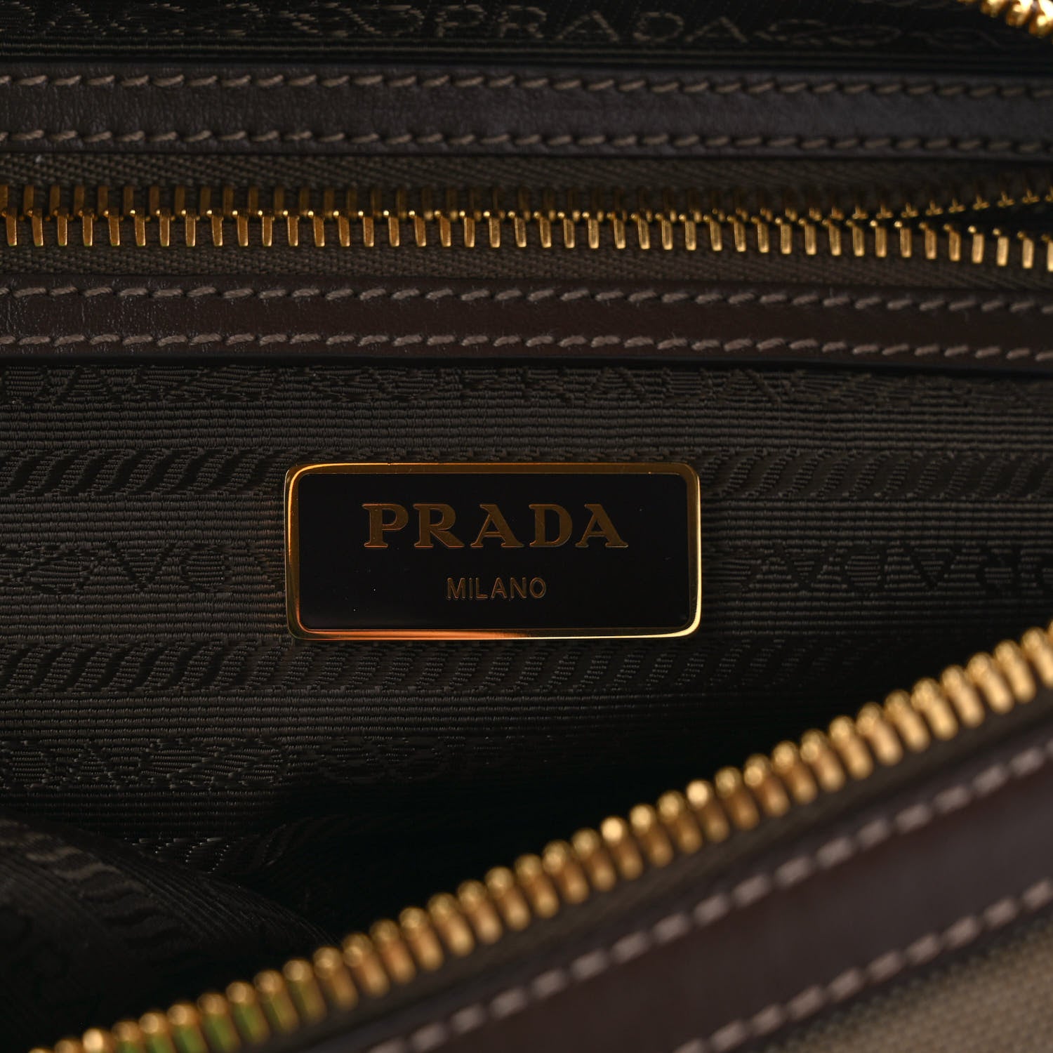 Prada Jacquard Logo Camera Bag Corda Bruciato 6 of 8