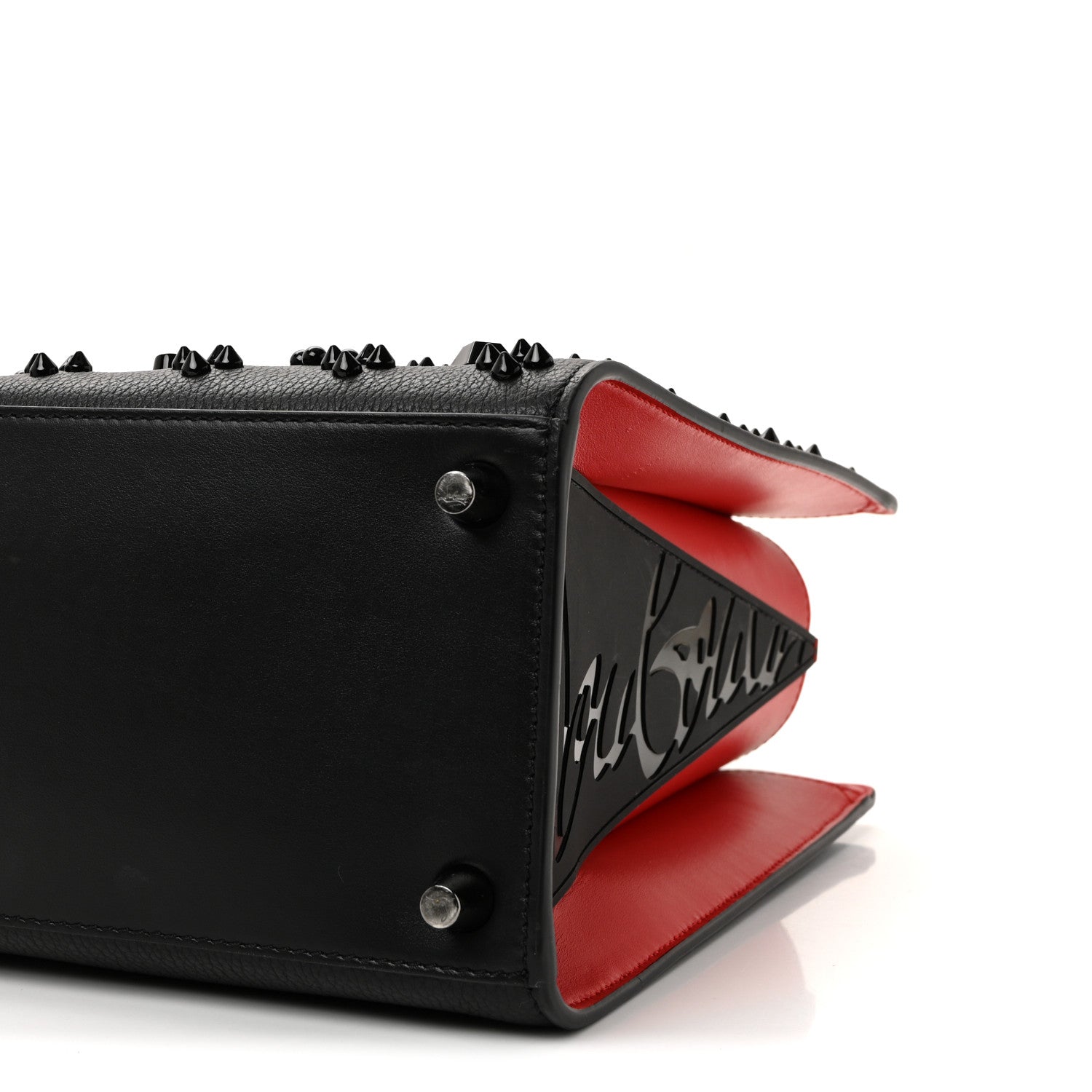 Christian Louboutin Calfskin Spikes Loubinthesky Medium Paloma Black 10 of 10