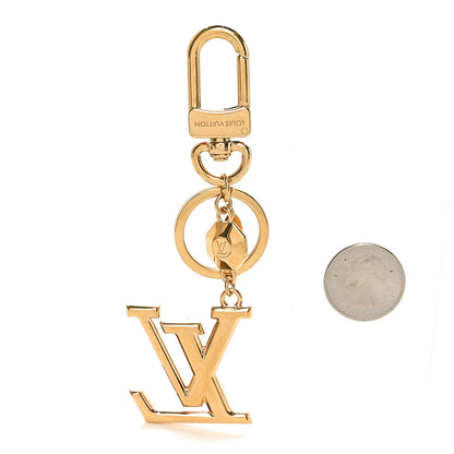 Louis Vuitton LV Facettes Bag Charm Key Holder Gold 2 of 4