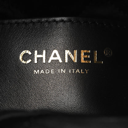 Chanel Shiny Crumpled Calfskin Quilted Pearl Mini Chanel 22 Black 6 of 11