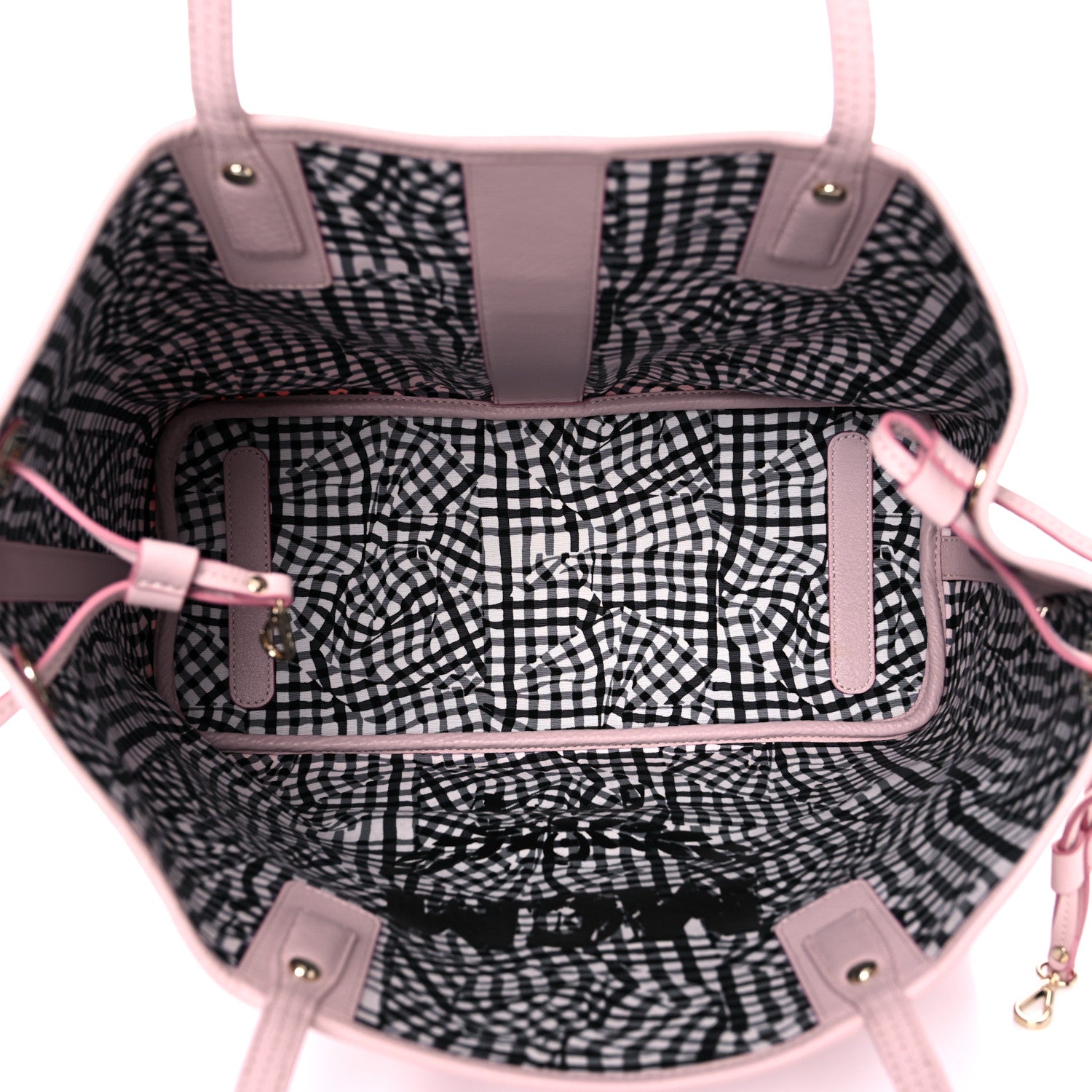MCM Visetos Medium Liz Reversible Shopper Tote Powder Pink 5 of 13