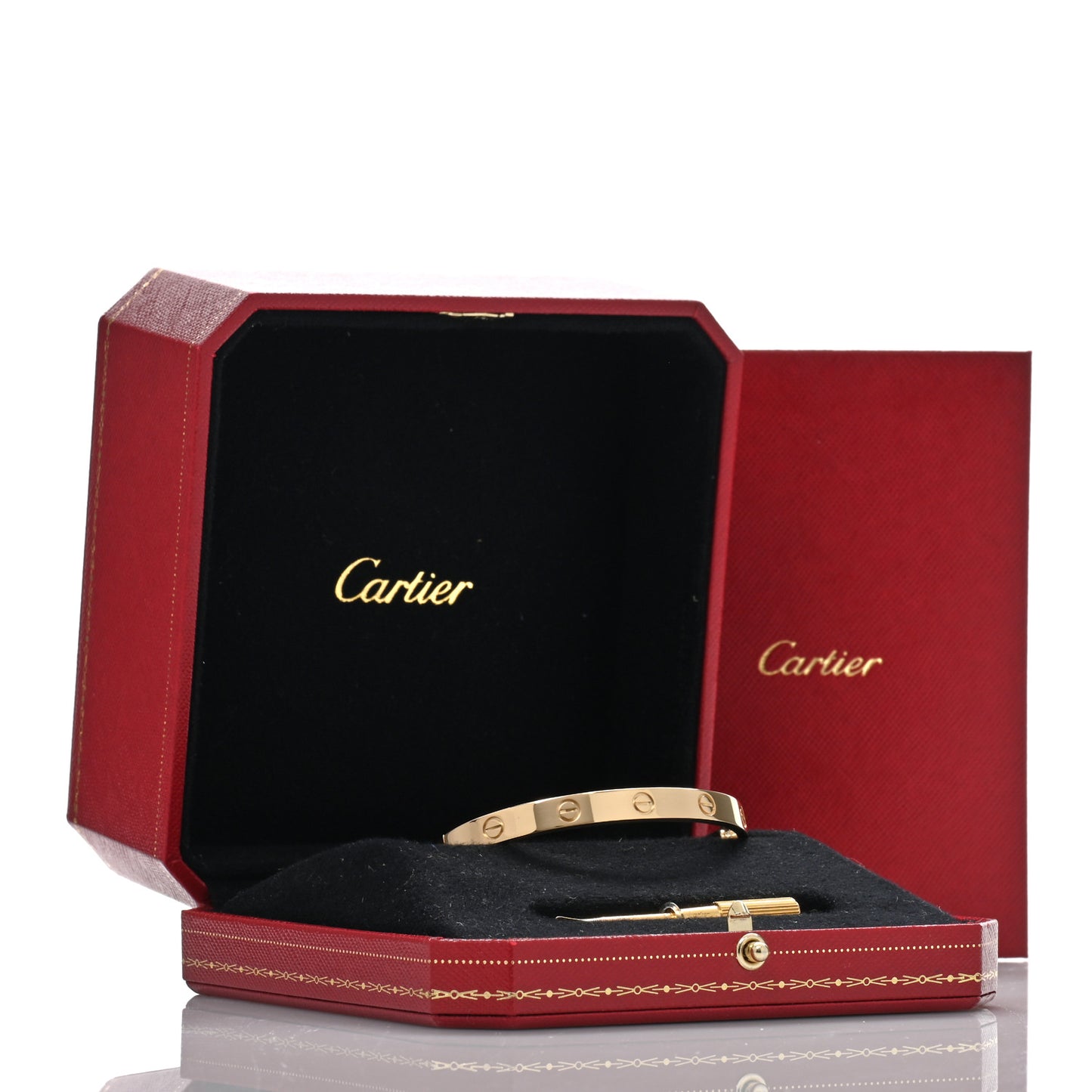 18K Yellow Gold LOVE Bracelet 17