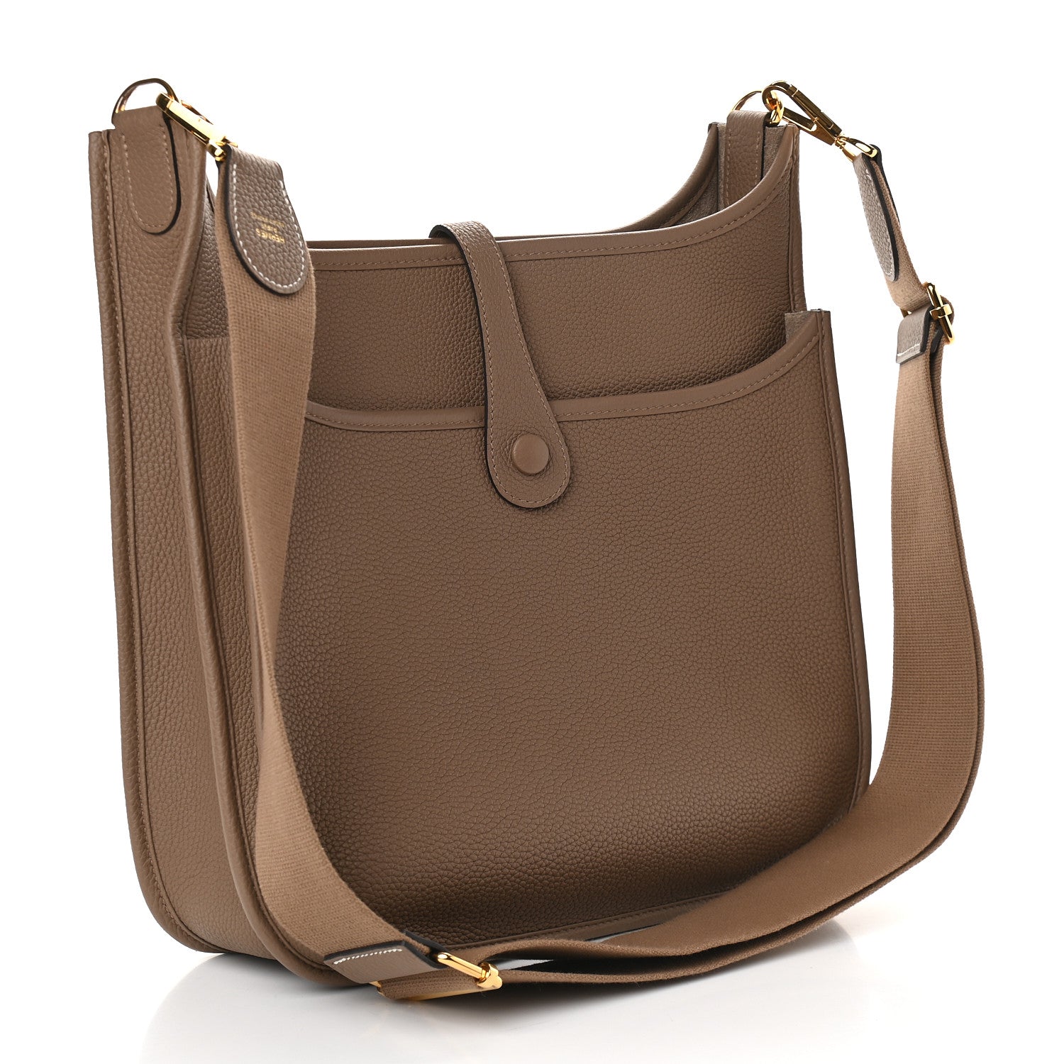 Hermes Taurillon Clemence Evelyne III PM Beige De Weimar 2 of 9