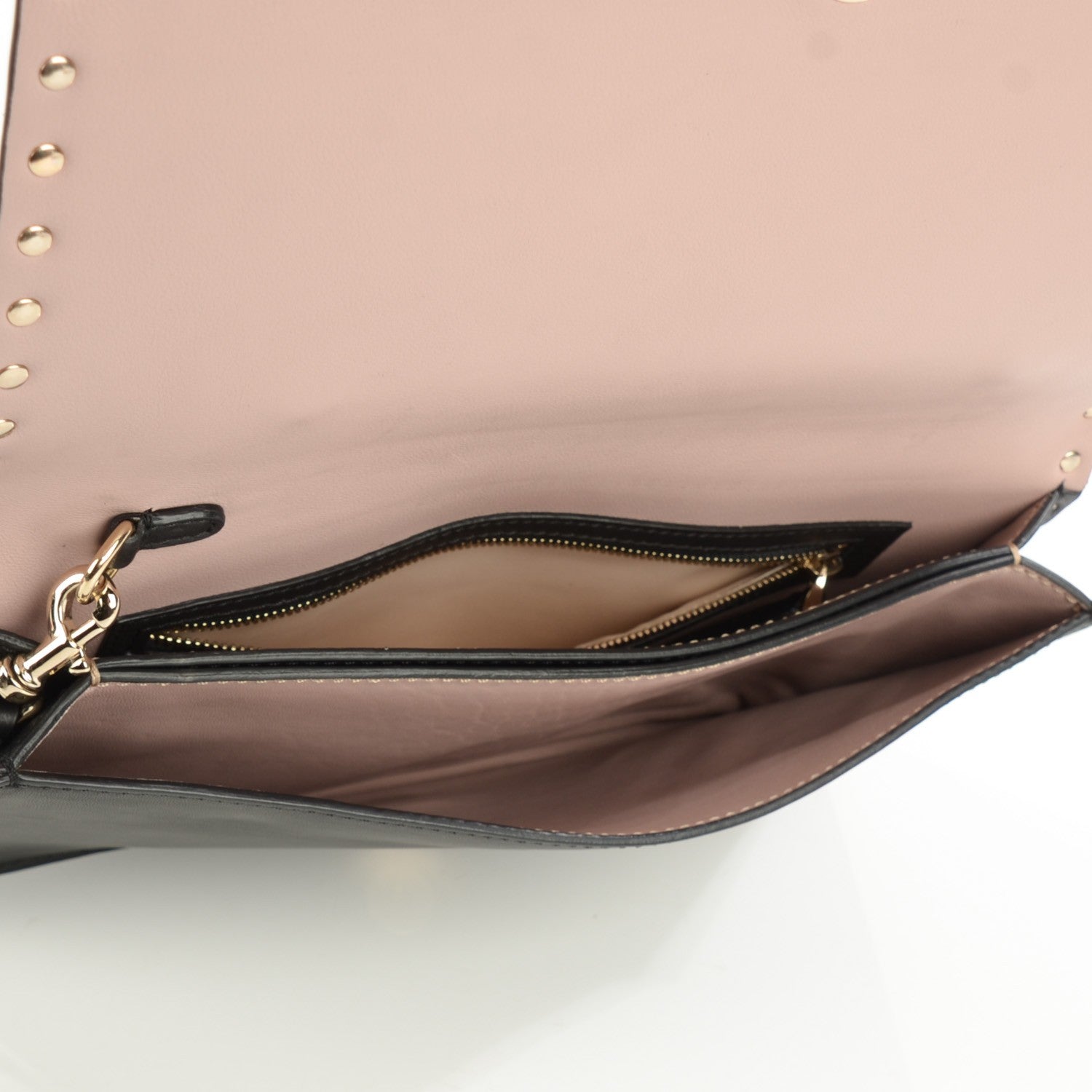 Valentino Garavani Nappa Rockstud Wristlet Clutch Black 5 of 8