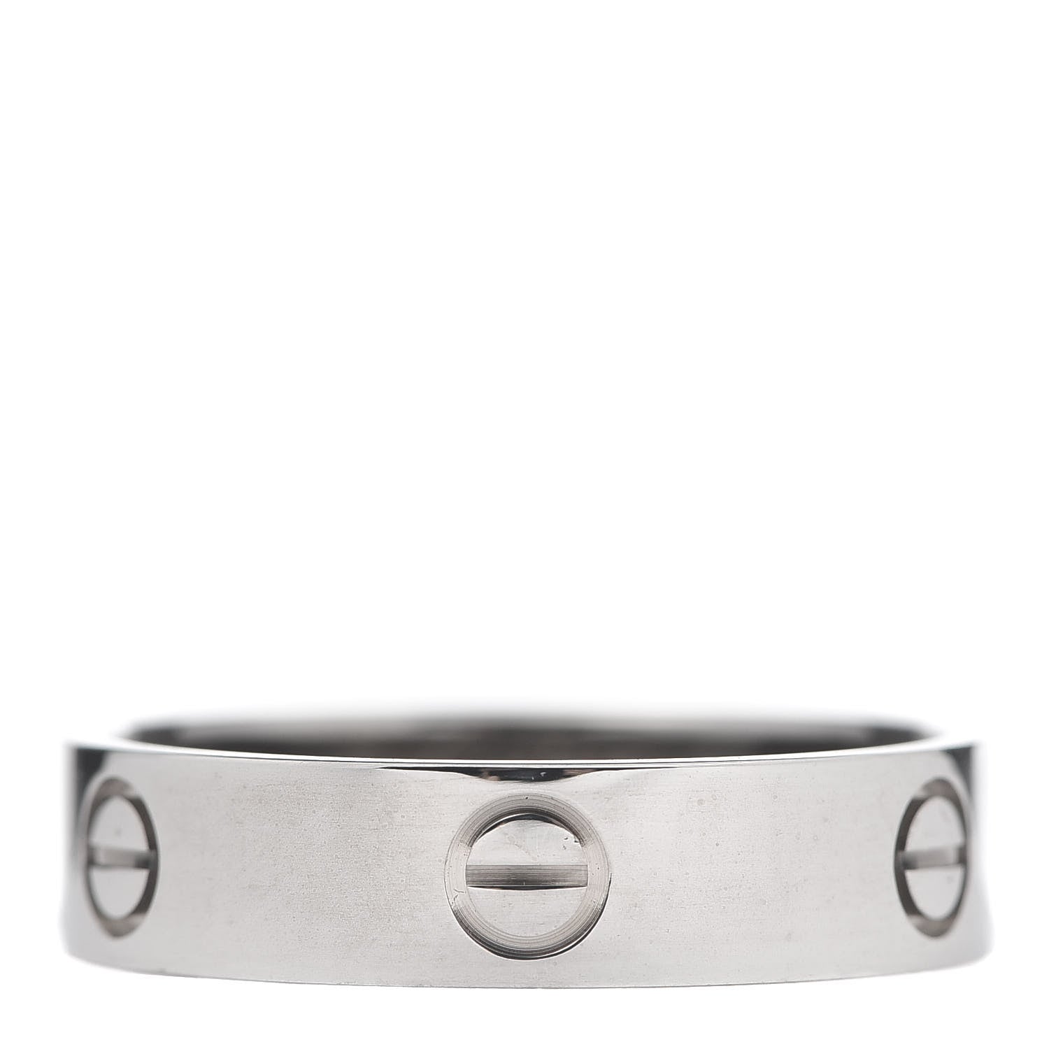 Cartier 18K White Gold 5.5mm LOVE Ring 65 11 1 of 4