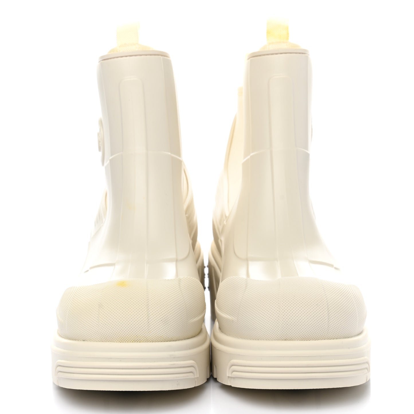 Neoprene Rubber Dior Genesis 30mm Ankle Boots 36 Off White